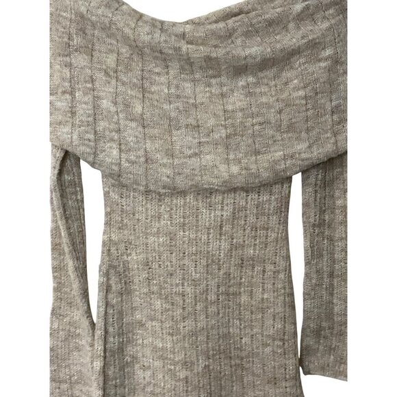 Lovers and Friends Ionela Off The Shoulder Dress in Oatmeal Small New Womens - Picture 5 of 10